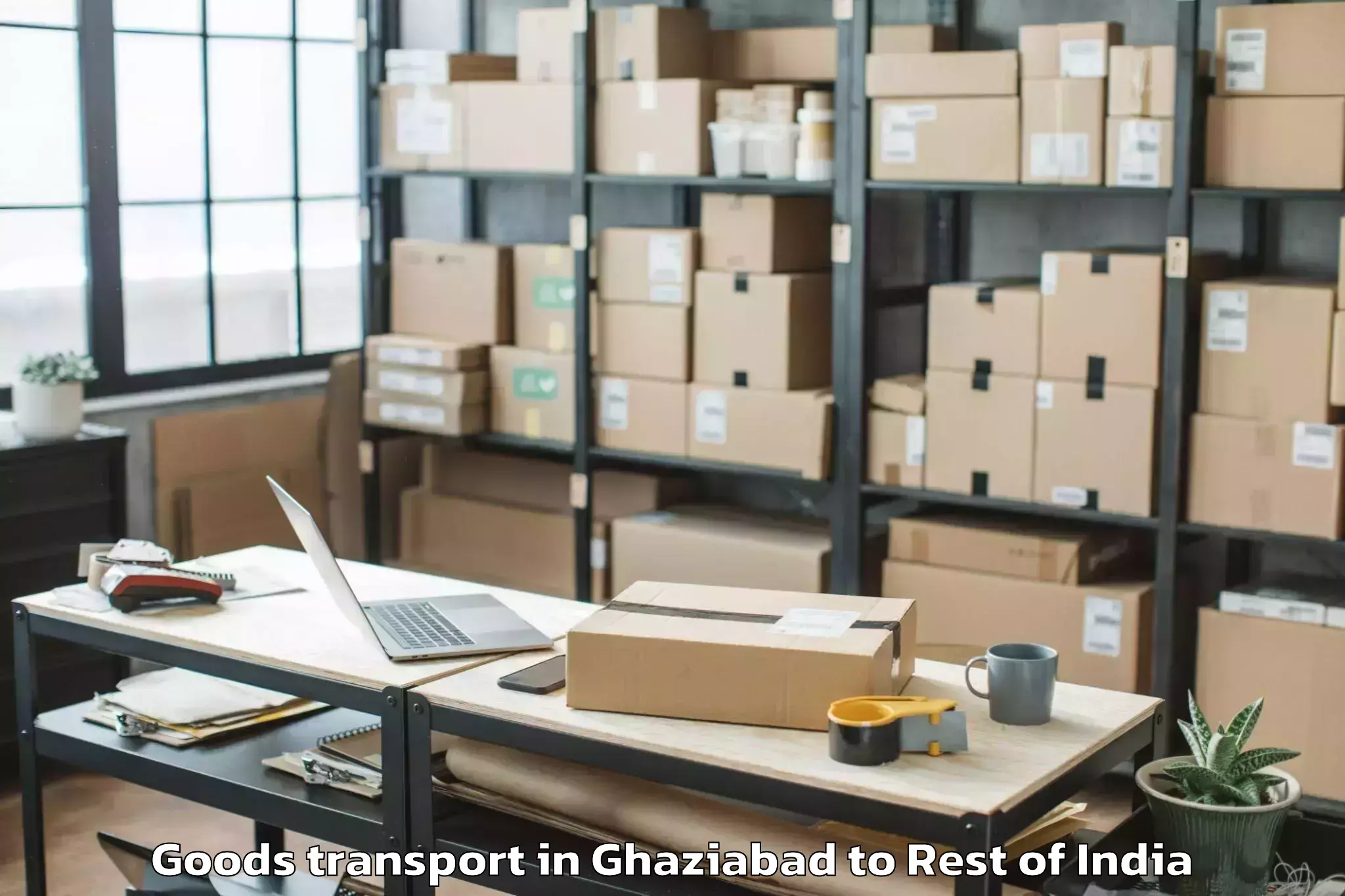 Trusted Ghaziabad to Badgam Goods Transport